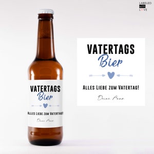 Personalisiertes Bier Flaschen Etikett Vatertag Geschenk für Männer Vatertagsbier Bieretikett Vatertagsgeschenk Geburtstagsgeschenk Ihn zdjęcie 2