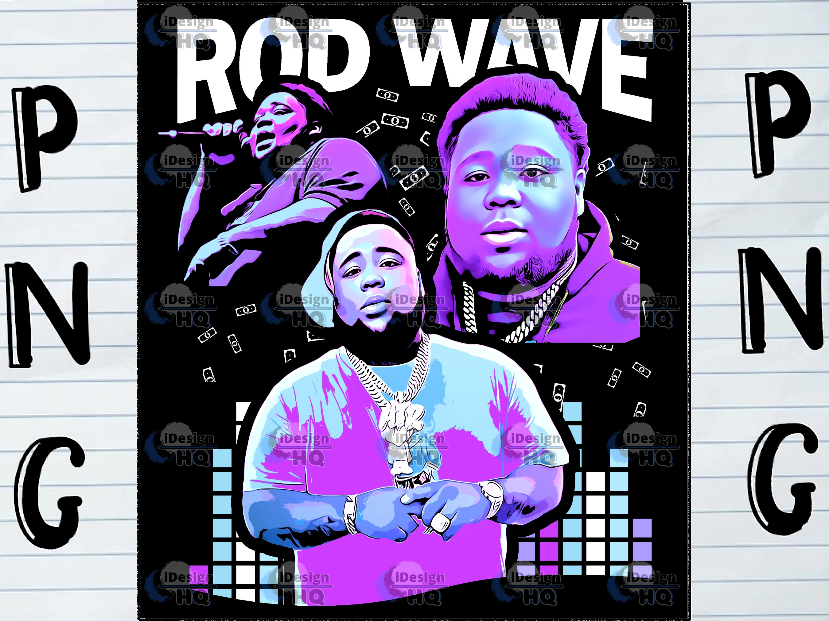 Rod Wave PNG Downloadable File for Shirt Printing and More, Clip Art ...