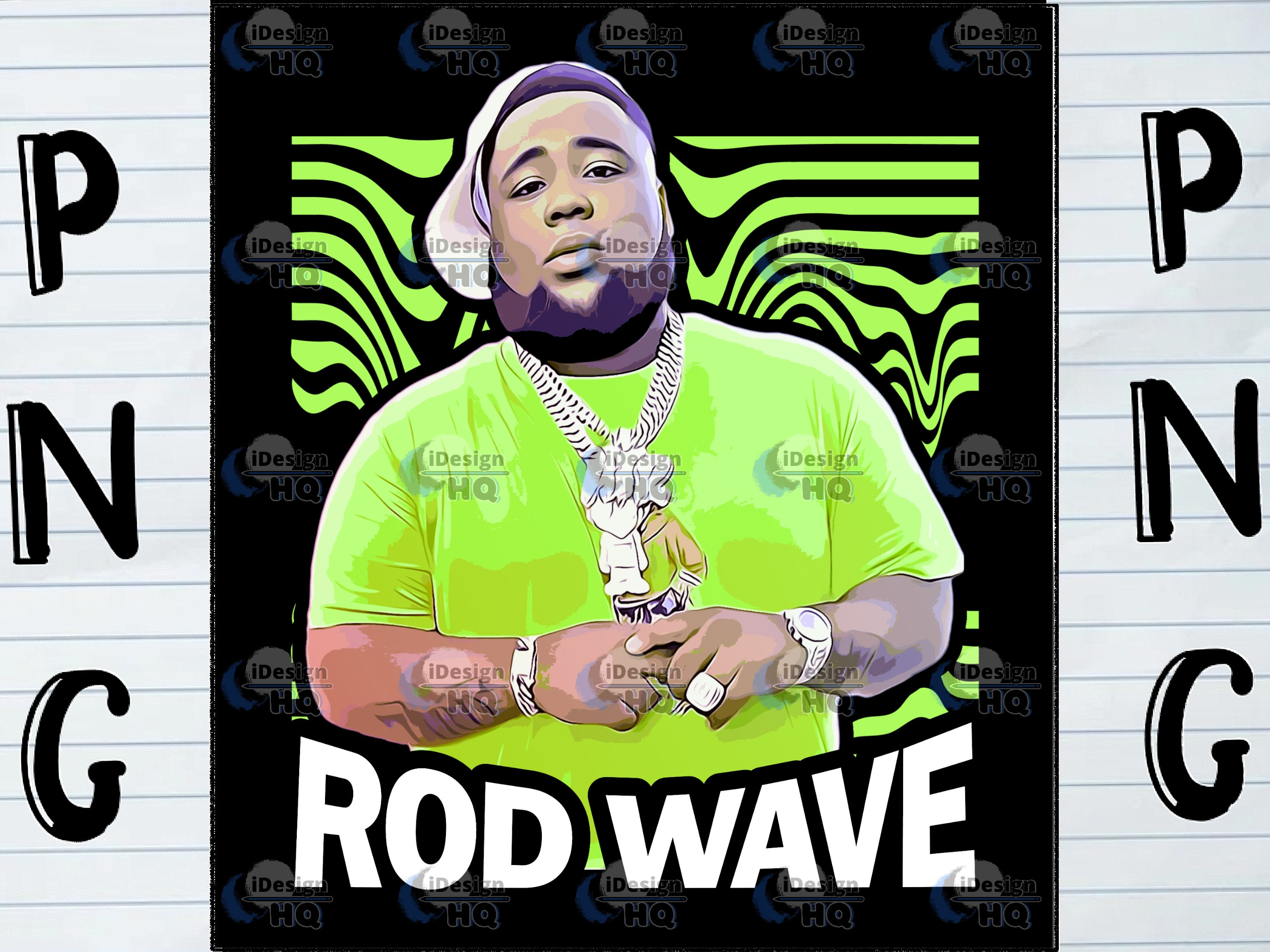 Rod Wave Png File Perfect for Tshirt Printing & More Art Fan