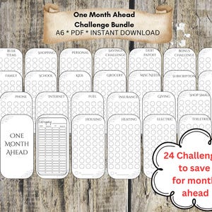 One Month Ahead~A6~Instant Download~PDF~Minimal