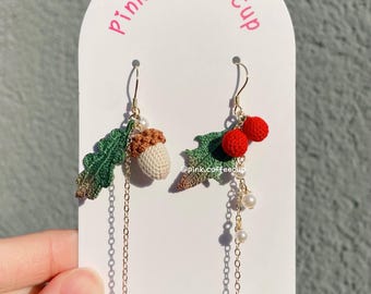 Micro häkeln handgemachte weiße Gänseblümchen Ohrringe, Blumen Schmuck, Geburtstagsgeschenk, Weihnachtsgeschenk, einzigartige Blume Ring, Sommer Accessoires