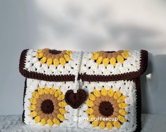 Protectores de libros hechos a mano con crochet, fundas de girasoles, fundas florales, libros de tapa blanda y dura, regalos para amantes de la lectura, accesorios para libros.