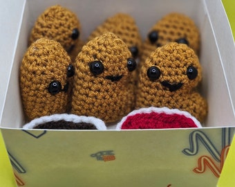 chicken nuggets/ crochet/ amigurumi