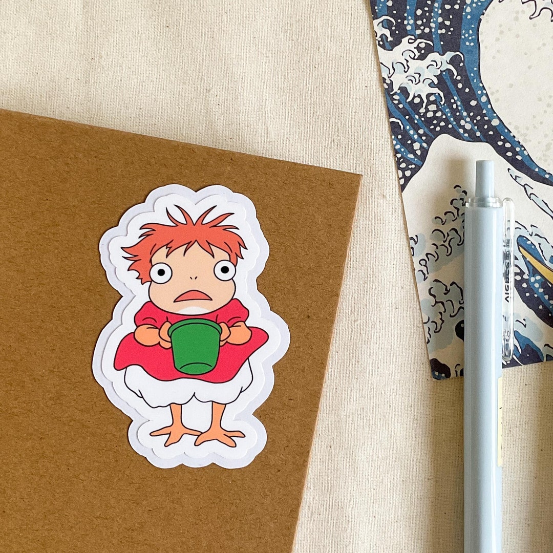 Chicken Ponyo Sticker For Laptop Ponyo Sticker For Water Bottle Cute Chicken Ponyo Sticker For Laptop Ponyo Sticker For Water Bottle Cute