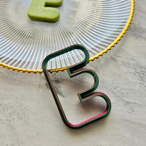 Letra E Modelador de Massa/Biscoito, Cerâmica, Argila de Polímero, Massinha de Modelar/Cores Mistas