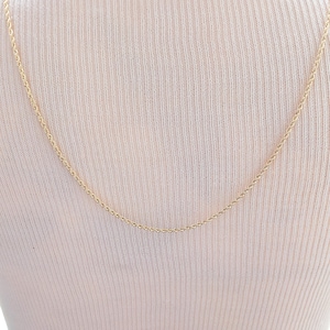 18k gouden touwketting afbeelding 5