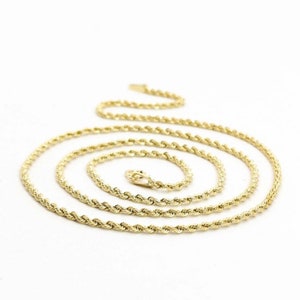 18k gouden touwketting afbeelding 1