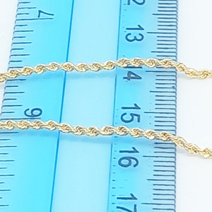 18k gouden touwketting afbeelding 6