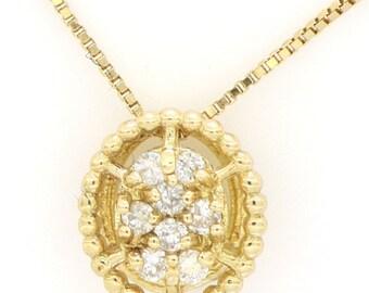 Collana oro 18k con diamanti