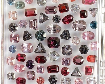 AAA+++ Quality Natural Spinel Faceted Gemstone Multi Colors Cutstone Loose Gemstone  Mix Size