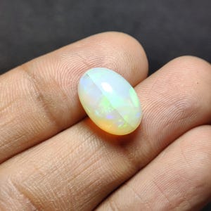 Welo Fire Opal, Opal Cabochon Gemstone, Natural Ethiopian Opal Cabochon, Opal Cabochon, Multi Flashy Opal, Size 16X11X9 MM Ct. 7.30 Jewelry