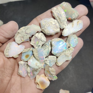 Natural Ethiopian Opal Row, Opal Multi Row Lot, Opal Rough Lot, Opal Row Lot, Opal Welo Fire Row Lot, Opal Rough Lot, For Making Jewelry