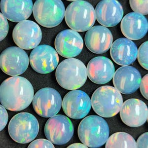 Runder Opal AAA +++ Top-Qualität Natürlicher Äthiopischer Opal Cabochon Lot Welo Opal Schmuck machen