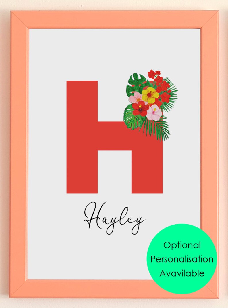 Flamingos Instant Digital Download • Personalised Wall Art • Tropical ...