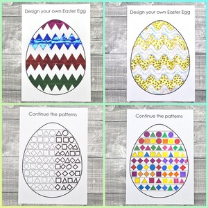 20 Easter Egg Activity Sheets • Digital Download (NOT A PHYSICAL ITEM ...