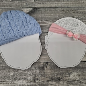 Faceless Newborn Hat or Headband Display Cards • Digital Download (NOT A PHYSICAL ITEM) • Printable • Instant Download • Craft Stall Display