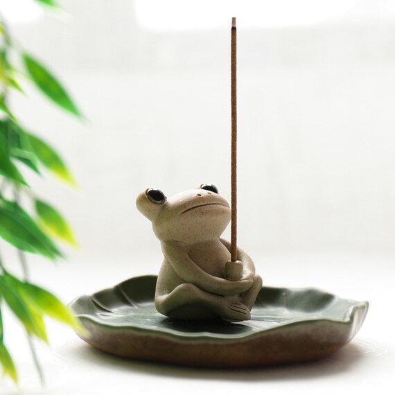 Stoneware Incense Holder Frog Style Ceramic Incense Holder Etsy UK