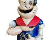 Popeye Mechanical Cast Iron Bank