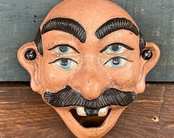 4-Eyed White Man Cast Iron Bottle Opener