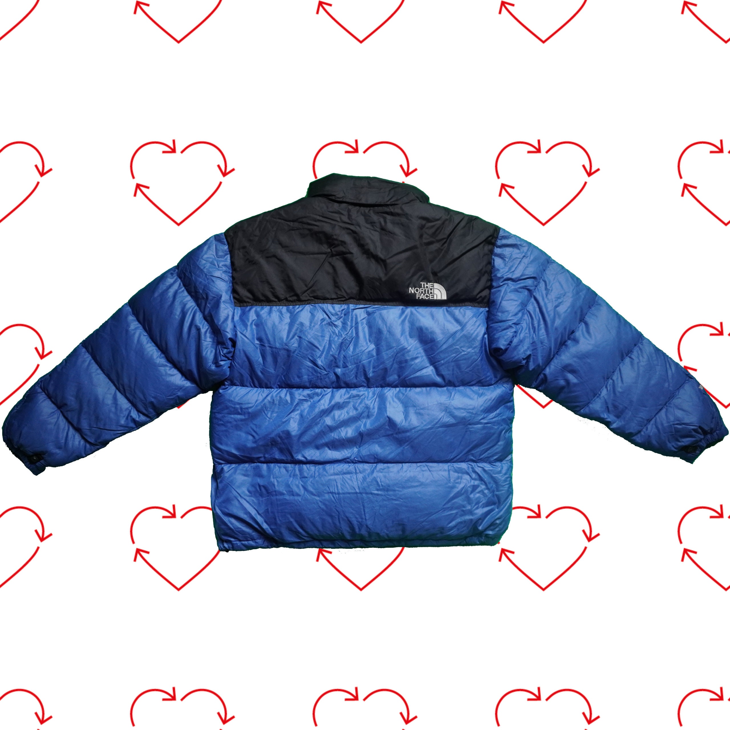 Vintage Blue the North Face 700 Nuptse Jacket Men s L Second Hand Retro TNF Down Insulated Puffer Jacket Etsy Ireland