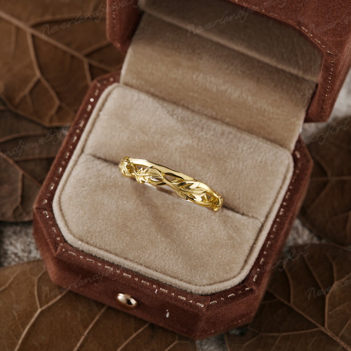 Men's Rings Leaf Pattern Vintage Mens Leaf Rings Men Engagement Ring Nature Inspired Leaf ...