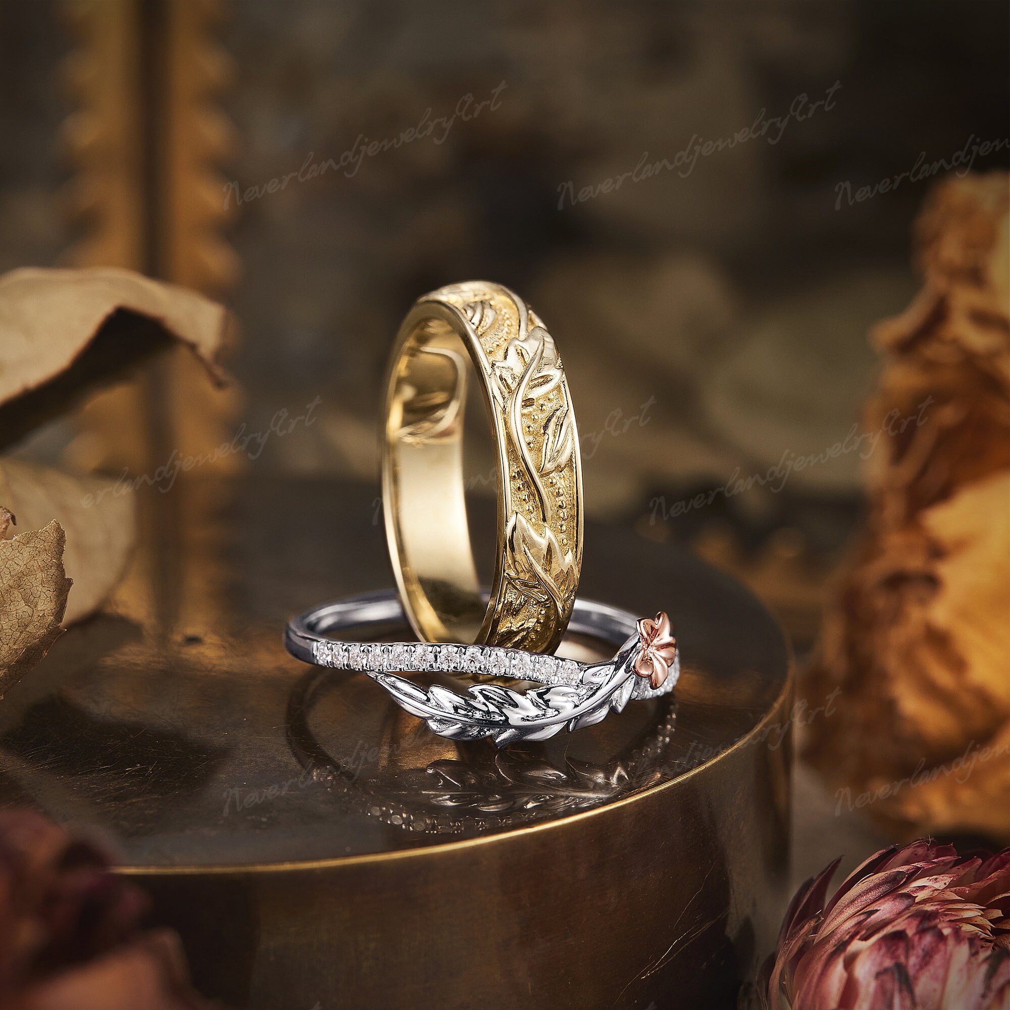 Anello regolabile con cucchiaio, con fiori di giglio, promessa, matrimonio, fidanzamento, dichiarazione di fidanzamento, stile bohémien, vintage, allungabile, per donne, ragazze, uomini, retrò