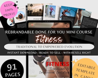 Fitness Program Done For You Digital Product | Rebrandable Coaching Program| Content for Fitness Coach, Weight loss Coach, Wellness Coach