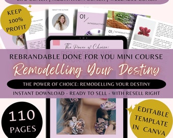 PLR Digital Product Remodelling Your Destiny Coaching Program for Life and Healing Coach, Spiritual and Visualization Coach,Meditation Coach