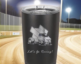 Gobelet « Lets go Racing » Sprint Car / Plusieurs choix de couleurs