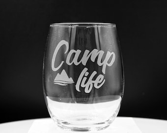 Verre à vin sans pied Camp Life
