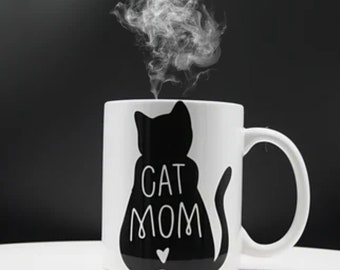Cat Mom Large coffee mug