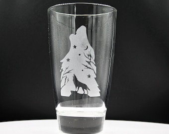 Verre Loup hurlant