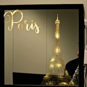Eiffel Tower Paris LED Mirror
