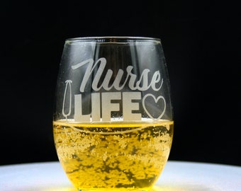 Verre à vin sans pied Nurse Life