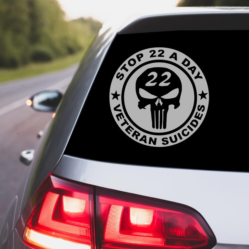 22kill Decal 22 a Day Decal Sticker | Veteran Suicide Awareness - Etsy