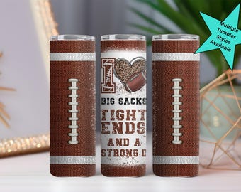 Football Mom Tumbler, Funny Football Tumbler, Game Day Cup, Football Gift for Her, Football Season Tumbler, Team Mom Gift, Senior Night Gift