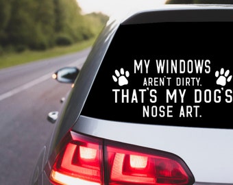 Dog Nose Art Vinyl Decal | Car, Truck, Laptop Sticker