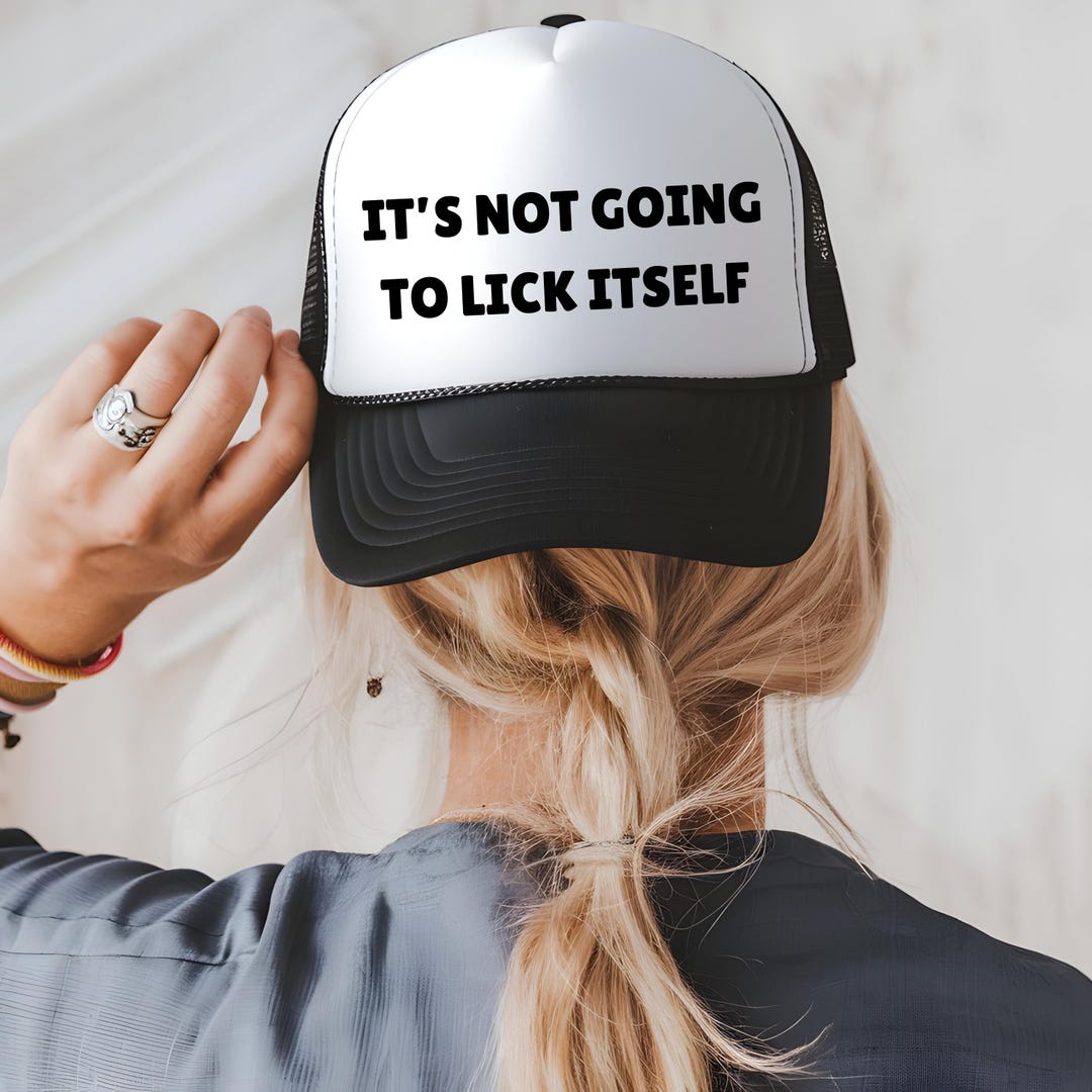 Casquette Trucker Vintage Des Années 80 'Don't Ask Relax' – Humour – Neuf Sans Étiquette – Sku28