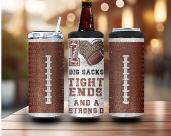 Football 4 in 1 Can Cooler | Sarcasm, Sarcastic, Gift for Her, Humor, Funny