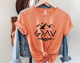 God Is Greater Than the Highs and Lows Shirt, Christian T Shirt, Faith Based Tee, Christian Gift for Women, Inspirational Jesus Shirt