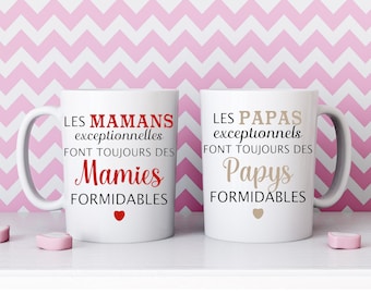 Great mom mug, Great dad mug, Pregnancy announcement mug, personalized gift idea, Future grandma mug, future grandpa mug, baby 2023