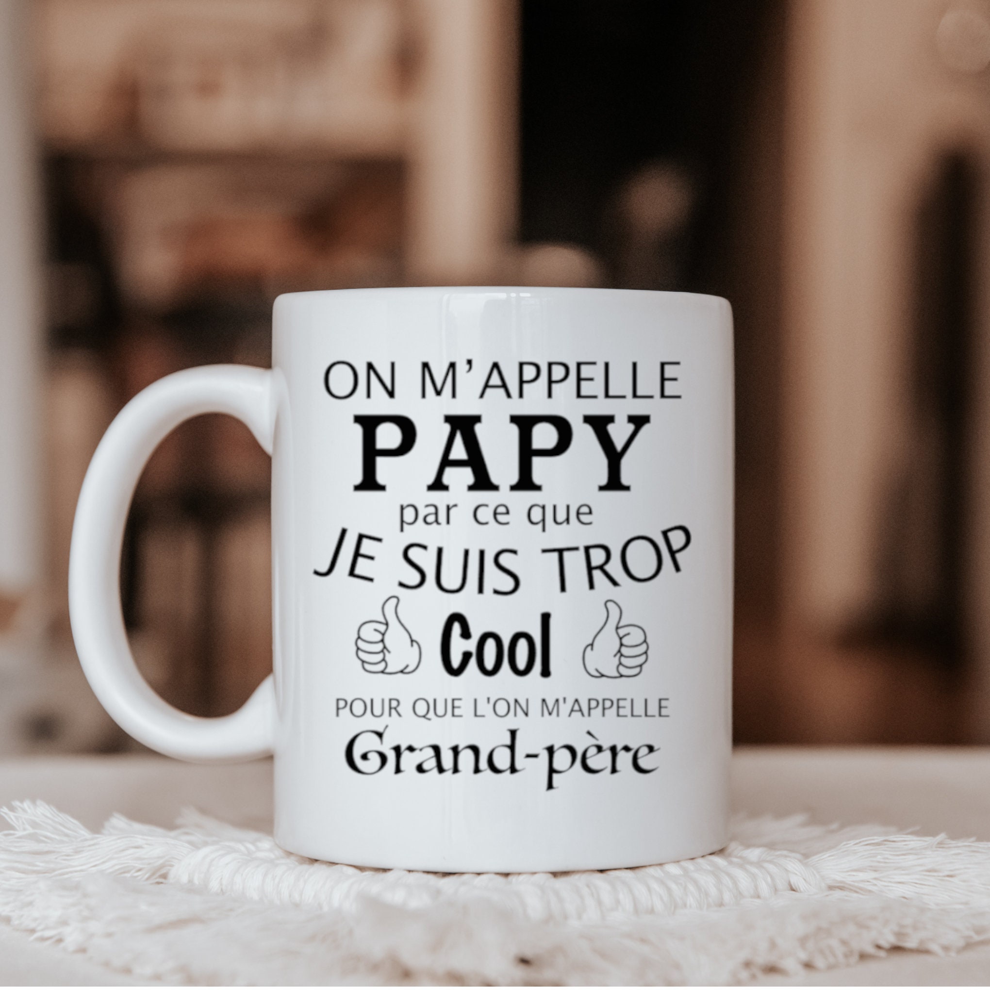 Mug Idée Cadeau Papi, Mug Personnalisé, Divers Coloris, Fête Des Papys, Imprimé, Anniversaire, Fête,