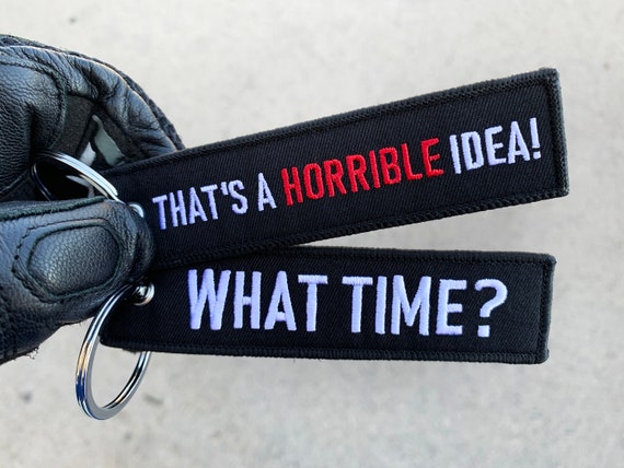 Funny motorcycle keychain best sale