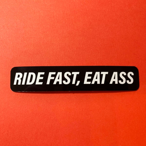 Funny 'I Eat Ass' Bumper Sticker / Magnet - Weird JDM Car Decal - Naughty Gift
