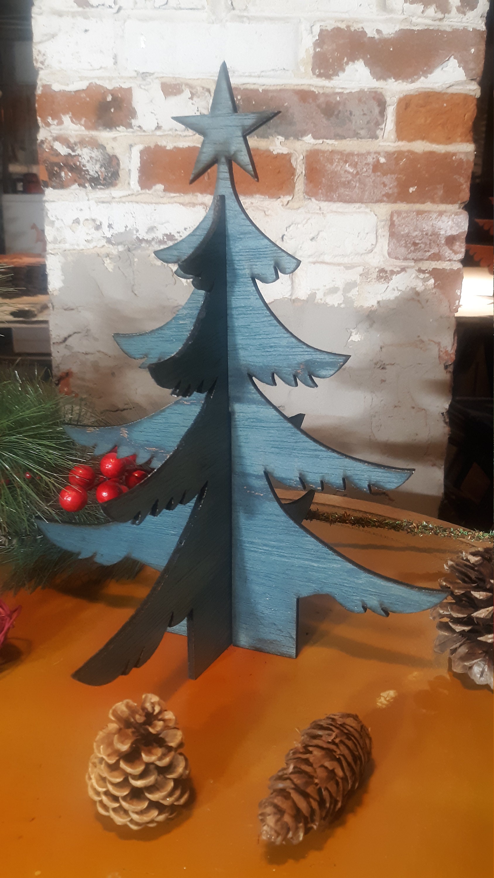 Little Swede Wooden Christmas Trees, Table Top Christmas Trees Etsy UK