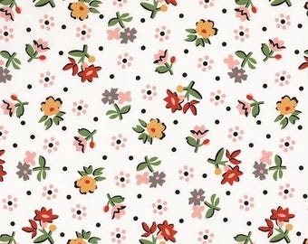 Tela Gentler Times Multi – 108” de ancho por detrás de Lori Holt para Riley Blake Designs, tela con estampado Cheater para respaldo de colcha. Corte de 3 yardas.