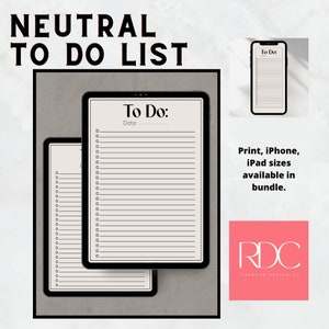 Neutral To Do List