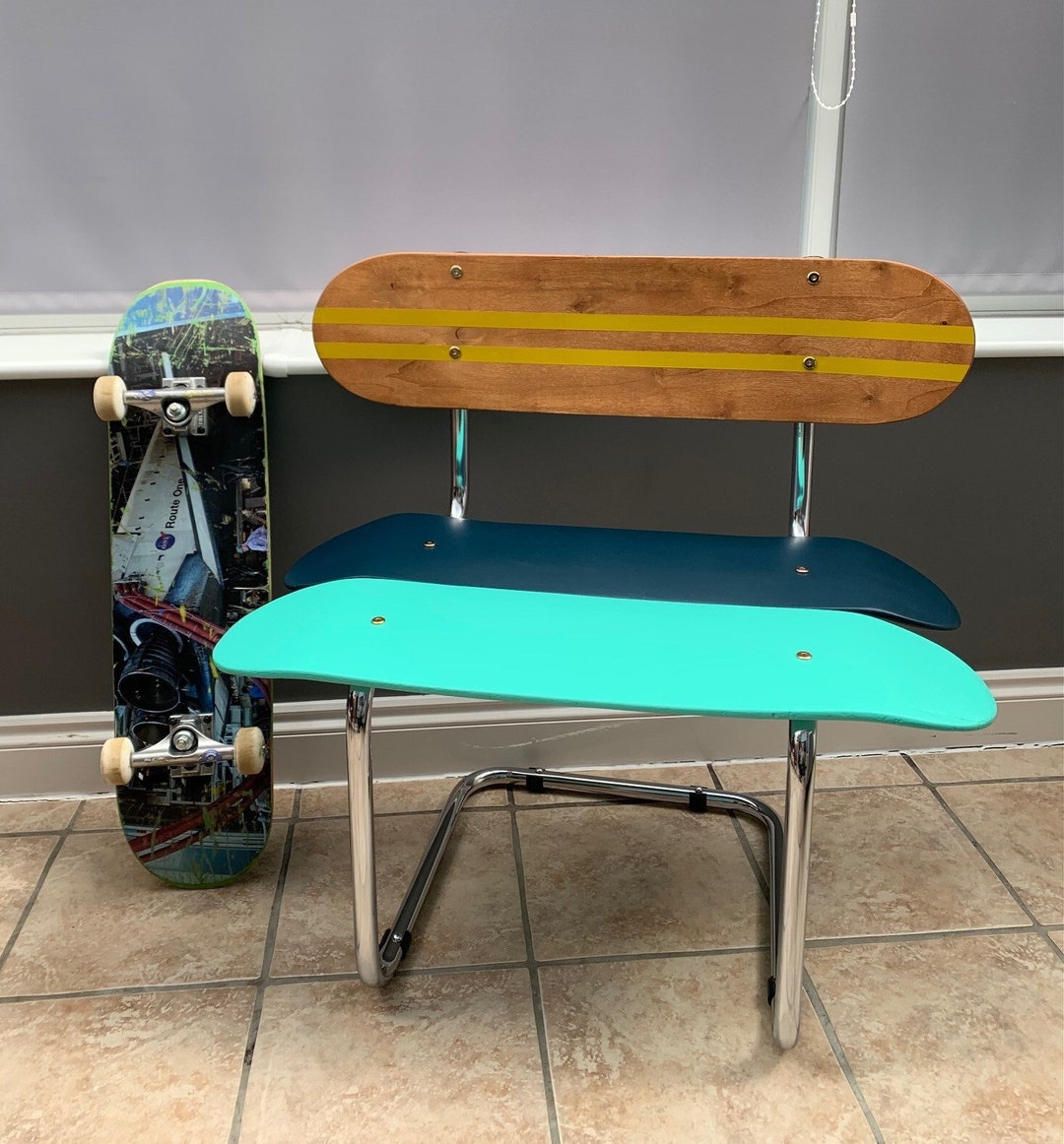 SOLD Custom Built Skateboard Chair Skateboard Bench Etsy