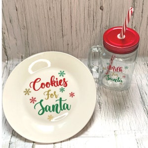Milk and Cookies for Santa cut File, SVG, PNG, JPEG