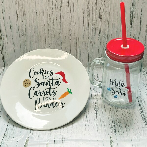 Santa Cookie Plate - Etsy